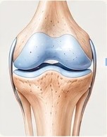 Knie mit gesundem Knorpel